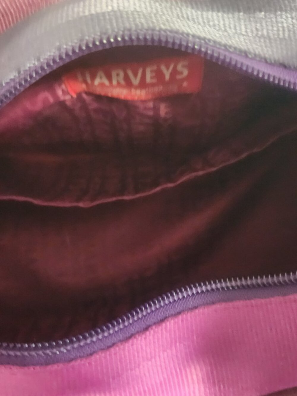 Harveys Purple Multi-Color Woven Satchel - Picture 9 of 9